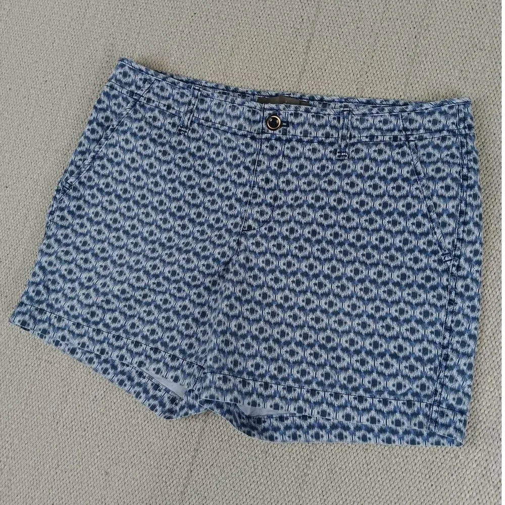 Eddie Bauer Shorts Womens 10 33X4 Blue Stretch Hiking Performance Camping‎